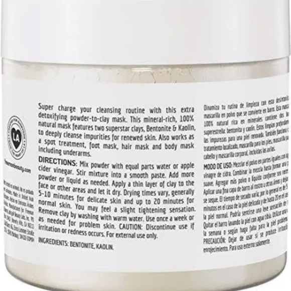 Freeman Bentonite and‎ Kaolin Powder to Clay Face and Body Mask 13oz new - Picture 4 of 10